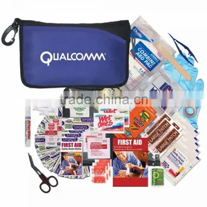 Premium Outdoor Kit - Has Sunscreen, Insect Repellent, Nitrile Gloves, Bandages, Scissors, Wipes and Comes With Your Logo thumbnail-1