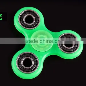 Fingertip Gyro Luminous Plate Finger Gyro Three Leaf Glowing Fingertip Spiral Adult Children Fluorescent Finger Helix thumbnail-1