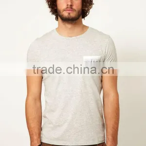 Contrast Printed Pocket Tee Shirts thumbnail-1