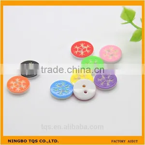 Fashion Snow Type 13mm 2-Holes Colorful Plastic Laser Shirt Buttons For Clothing thumbnail-1