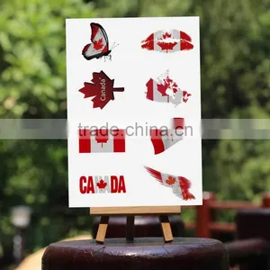Custom Nation Flag Non-toxic Temporary Tattoo Body Face Tattoos thumbnail-1