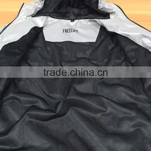 Waterproof 3m Safety Breathe Mesh Lining Shiny Nylon Reflective Jackets for Autumn Running thumbnail-2