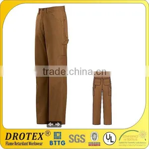 FR Brown Canvas Work Pants thumbnail-1