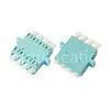 LC OM3 Quad Optical Fiber Adapter for Optic LAN , Blue / Beige / Aqua thumbnail-1