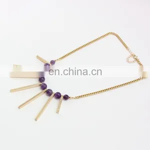 Wholesale Cheap Raw Amethyst Mala Necklace thumbnail-3