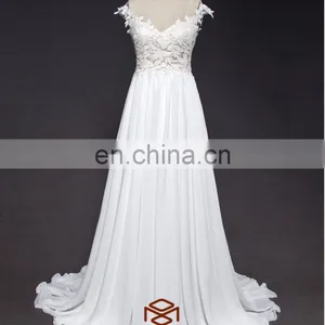 Sleeveless Sheath Wedding Dresses Affordable Casual Wedding Dresses for Weddings thumbnail-1