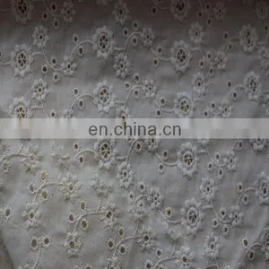 100% Cotton Embroidery Eyelet Fabric for Garment thumbnail-3