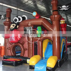 Wholesale Inflatable Pirate Ship Jumping Bouncer Combo thumbnail-2