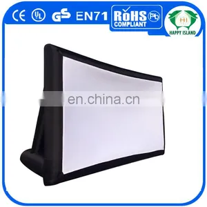 HAPPYISLAND PVC Coated Nylon or Oxford Cloth Inflatable Projector Screens for Sale thumbnail-1