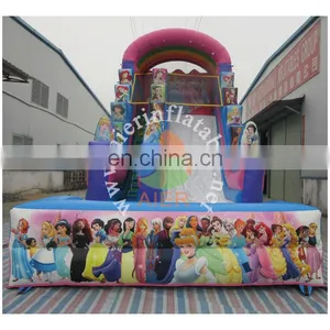 Excellent Quality Long Inflatable Water Slide Pool / Princess Outdoor Water Slide Inflatable for Sale thumbnail-1