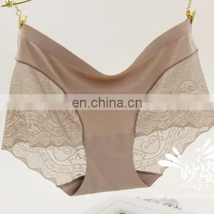 Very Soft Microfiber Seamless Panties Bonded Underwear for Fat Women thumbnail-2