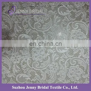 TR022A White Chemical Lace Table Overlay Lace Table Runner for Round Tables thumbnail-3