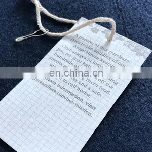 Custom Swimwear Gift Cardboard Swing Hang Tags thumbnail-4