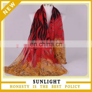 Cotton Voile Scarves With Different Imprinting Spring Scarves 180*90cm thumbnail-1