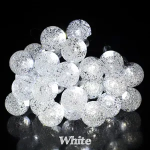 Crystal Ball Solar String Light 6M 30LEDs Waterproof Outdoor Garden Light Party Wedding Holiday Christmas Light 4.8M thumbnail-1