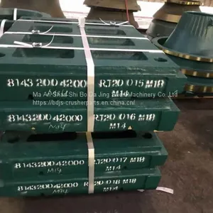 Fixed Swing Jaw Plate High Manganese Steel Nordberg Jaw Crusher Wear Parts thumbnail-2