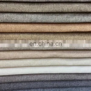 2020 High Quality Upholster 100% Polyester Woven Trending Products Coating Sofa Linen Look Fabric thumbnail-3