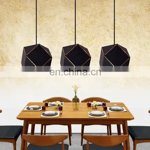 Popular Design Black White Square Hanging Lights Led Modern Fancy Pendant Light thumbnail-2