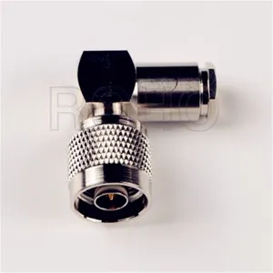 Right Angle Male Plug Clamp RF TNC Connector for LMR300 5D-Fb Cable thumbnail-2