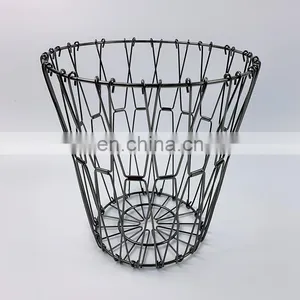 Multi Purpose Foldable Metal Organizer Basket Bin Kitchen Bathroom Fruits Mesh Wire Baskets For Storage thumbnail-3