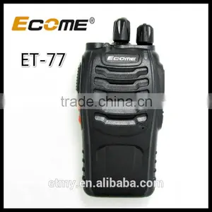 100 Mile Walkie Talkie Long Distance Woki Toki Two Way Radio Ecome ET-77 Uhf Talkie Walkie thumbnail-1