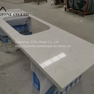 Good Quality Factory Directly Polish Kitchen Quartz Stone Countertop thumbnail-5