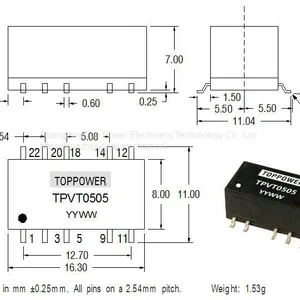 Isolated Dc/dc Converter TOPPOWER Convertisseur DC/DC Abaisseur thumbnail-1