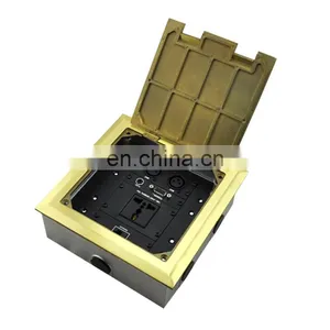 JS Technology Socket XLR Vga Rca Audio Cable Power Floor Outlet Box thumbnail-1