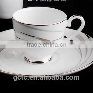 15pcs Bone China Tea Set With Streamline thumbnail-5