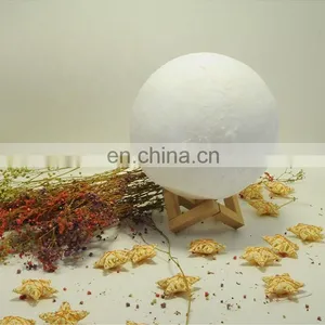 20cm 3D Moon Lamp With Stand Warm and Cool Lighting Remote and Touch Control Decorative Moon Light 3D LED Night Light thumbnail-4
