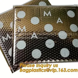 Rainbow Holographic Cosmetic Laser Slider Ziplockk Esd Bubble Bag Bubble Packaging Wrap Cosmetic Pouch Slider Bubble Bag thumbnail-4