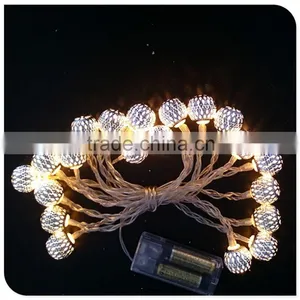 Warm White 20LED Iron Ball Light 3V Indoor Battery Light thumbnail-6