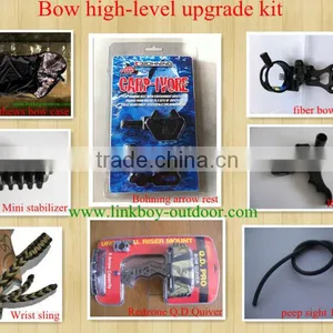 High-level Compound Bow Upgrade Kit W/sight Stabilizer Arrow Rest Quiver Wrist Sling Peep Sight Release Case Archery Hunting thumbnail-1