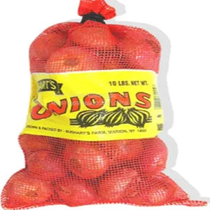 Drawstring Leno Mesh Bag With Print Logo for Sale Packing Vegetable Mesh Sack thumbnail-4
