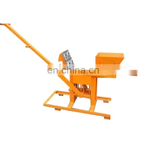 Runxiang Small Manual QMR2-40 JZ-1 Clay Mud Interlocking Logo Brick Making Machine thumbnail-4