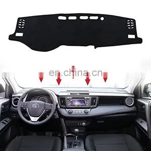 New Design Luxury High Quality OEM Wholesale Left RIght Hand Leather Car Dashboard Mat Cover for Toyota RAV4 2019 2020 2021 2022 thumbnail-2
