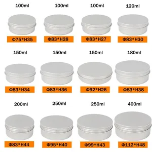 Many Colors Various Sizes Stock Goods Aluminium Jars for Sale Low Cost thumbnail-4
