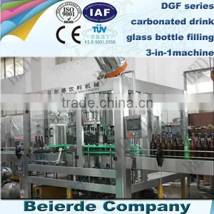 3000 Bottles per Hour Glass Bottle Carbonated Drink Bottle Filler thumbnail-1