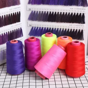 Oeko-Tex 40S/2 4000Y Sewing Thread no Knots Dyed Colorful 100% Spun Polyester Sewing Thread With 1800 Stock Colors thumbnail-2