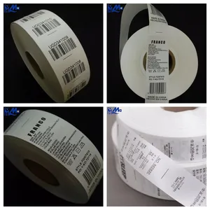 Custom Garment Tag Printed Textile Taffeta Ribbon Wash 100% Polyester Wash Care Label for Clothing thumbnail-5