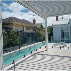 Glass Pool Fences Tempered Glass 6mm 8mm 10mm 12mm for Pool Fence / Balustrade /Tempered Glass for Swimming Pool Fencing thumbnail-1