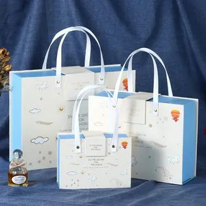 New Design Paper Gift Box With Handle thumbnail-1