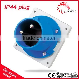 IP44 230V 63A Panel Mounted Plug thumbnail-1