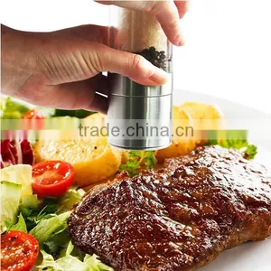 Manual Spice Crafts Salt and Pepper Grinder Set, Stainless Steel Salt Grinder Quality Choice thumbnail-5