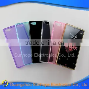 Wholesale Glossy Design Transparent Tpu Mobile Phone Cover for ZTE Nubia Z9 Max Case thumbnail-1