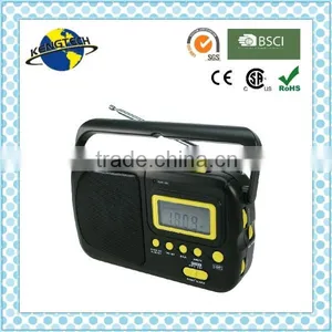 Top Quality Mulband Portable AM FM Digital Clock Radio thumbnail-1