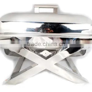 Steel Cheffing Dish, Wedding & Party Utensils, Food Serving Dish, Hot Keeping Dish, Catering Item, Hotel & Restaurant Utensils thumbnail-1