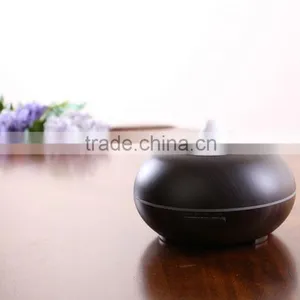 300ml Aroma Essential Oil Diffuser,Amazon Wood Grain Ultrasonic Cool Mist Whisper-Quiet Humidifier With Color LED Lights thumbnail-5