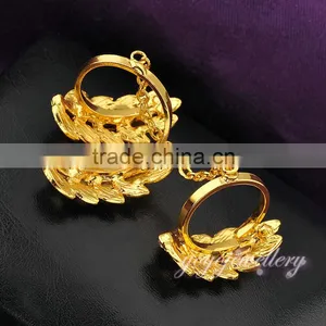 Cubic Zirconia Gold Jewelry Dubai Gold Latest Gold Finger Ring Designs thumbnail-5
