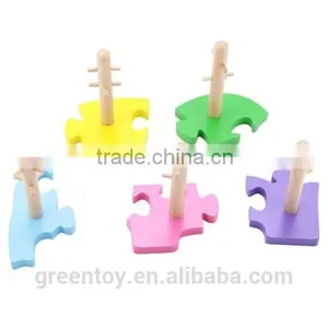 Math Shape Geometric Educational Wooden Block Set thumbnail-2